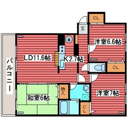 サンライト西岡IIの物件間取画像